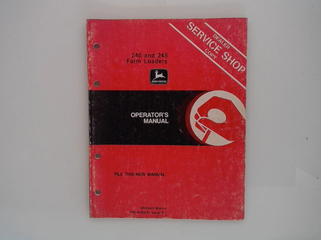 OMW28520 Manual for JOHN DEERE