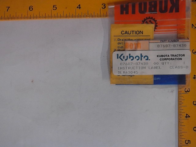 87687-87430 Decal for KUBOTA