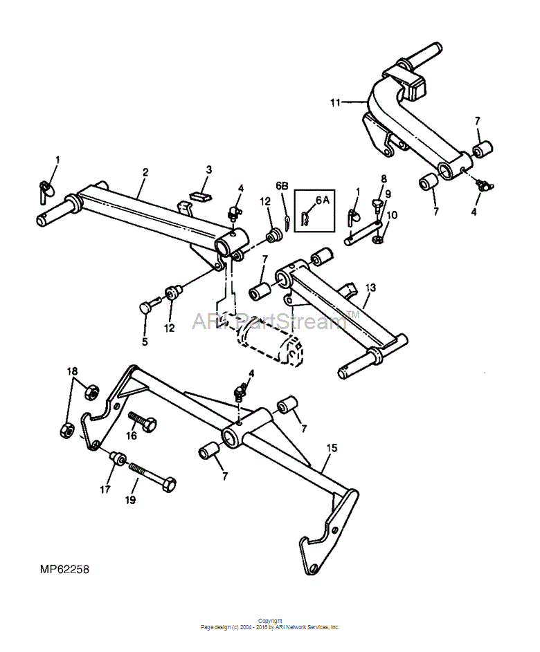 ET17539 Pin Lift Arm Pivot for JOHN DEERE