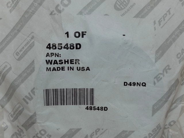 48548D Washer for CASE NEW HOLLAND
