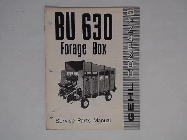 901991 Manual for GEHL MANITOU