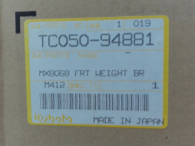 TC050-94881 Front Bumper for KUBOTA