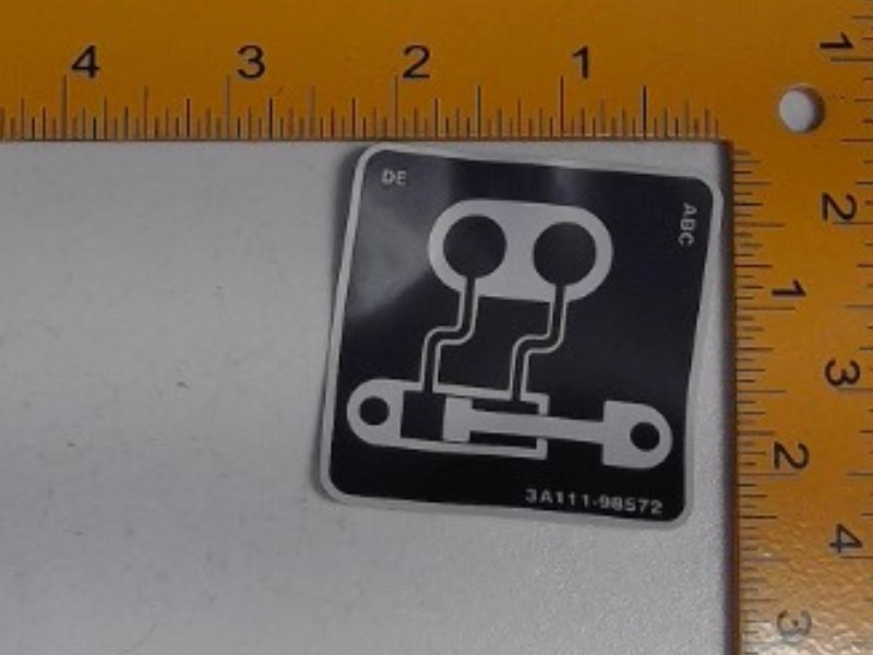 3A111-98572 Decal for KUBOTA