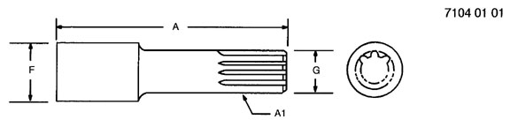 AM3404E Drive Shaft for JOHN DEERE