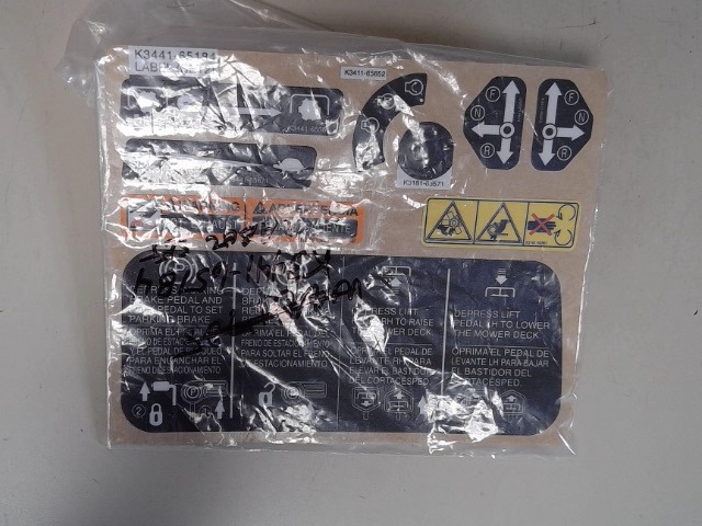 K3441-65184 Label Kit for KUBOTA
