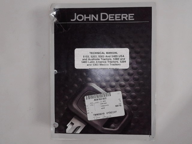 TM900019-U Manual for JOHN DEERE