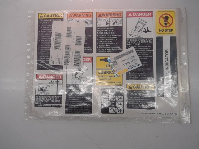 7J244-56903 Label Set for KUBOTA