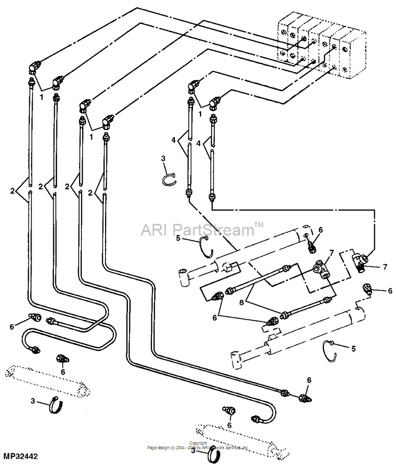 X3/8MRO-S Tee for JOHN DEERE