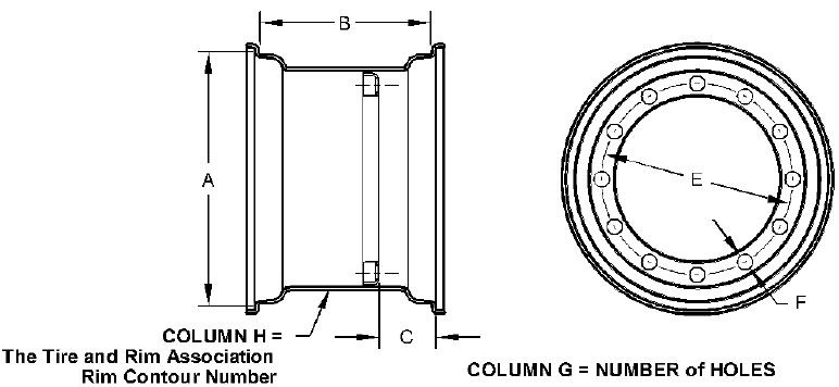 AL172096 Rim Dw12x46 for JOHN DEERE