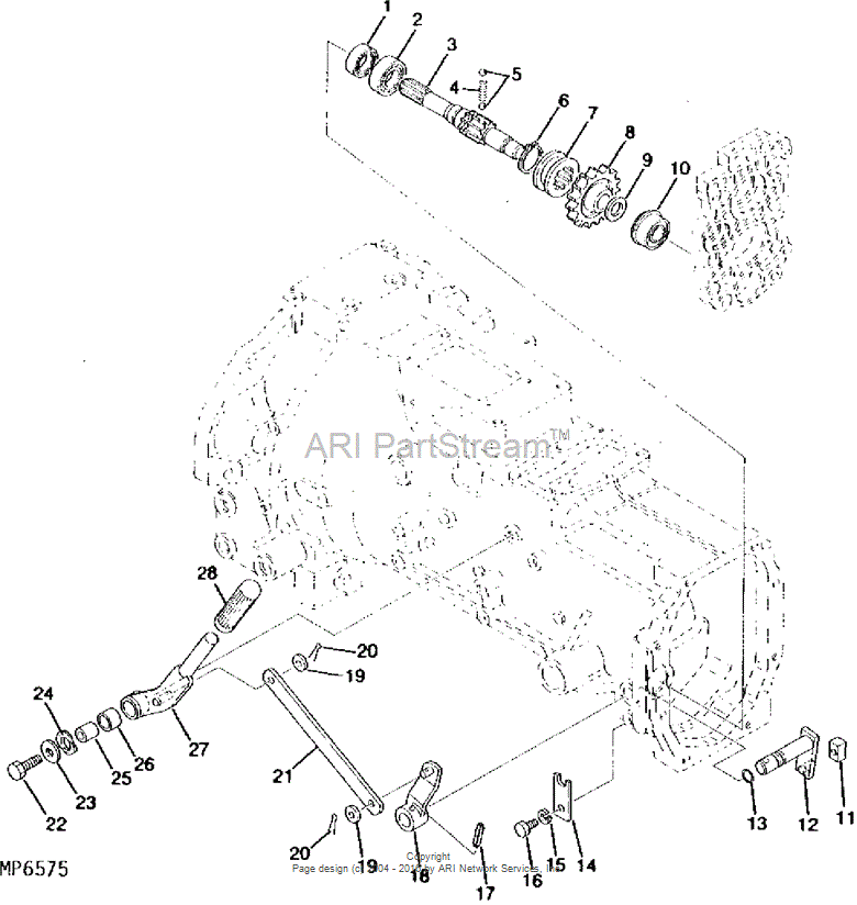 AM876719 Lever for JOHN DEERE