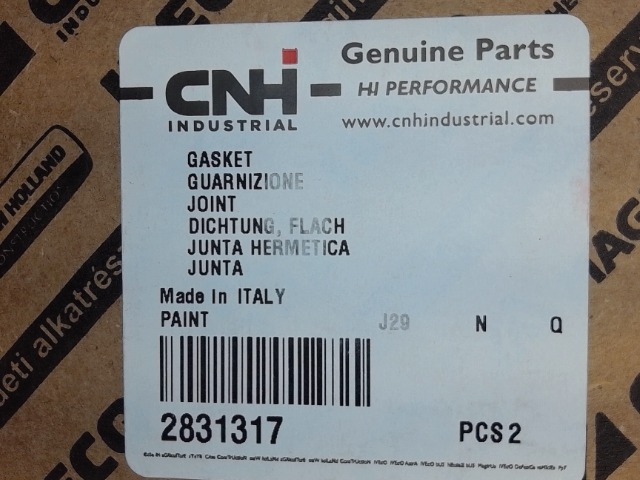 2831317 Gasket for CASE NEW HOLLAND