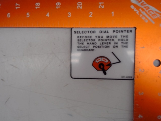 321-6369 Decal for CUB CADET