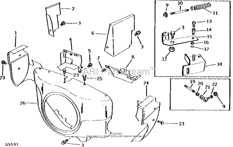 HE870-0107 Nut for JOHN DEERE