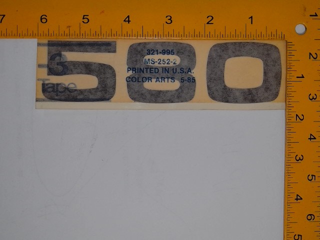 321-995 Decal580 for CUB CADET