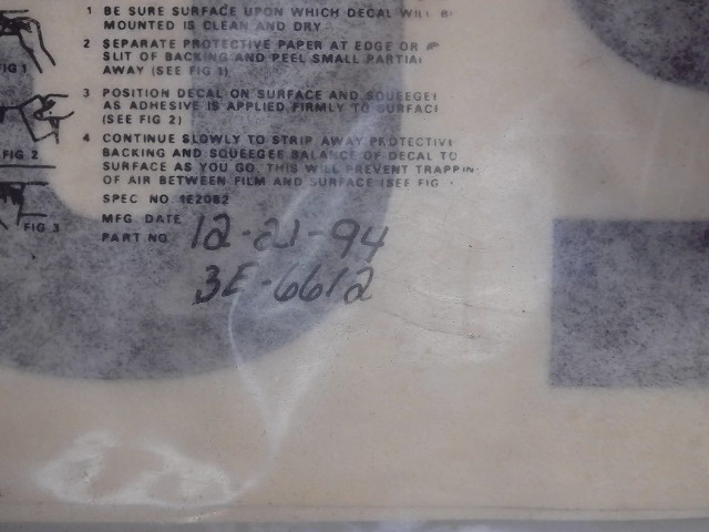 3E-6612 Decal [d5c] for CATERPILLAR