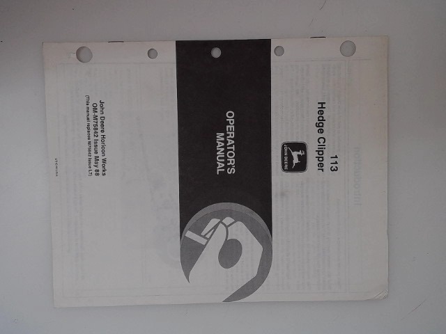 OMM75842 Manual for JOHN DEERE