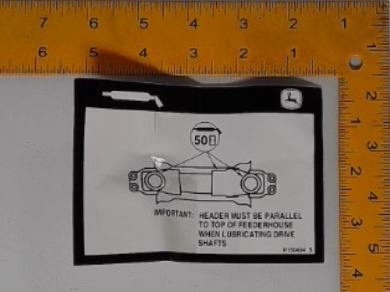 H150434 Decal for JOHN DEERE