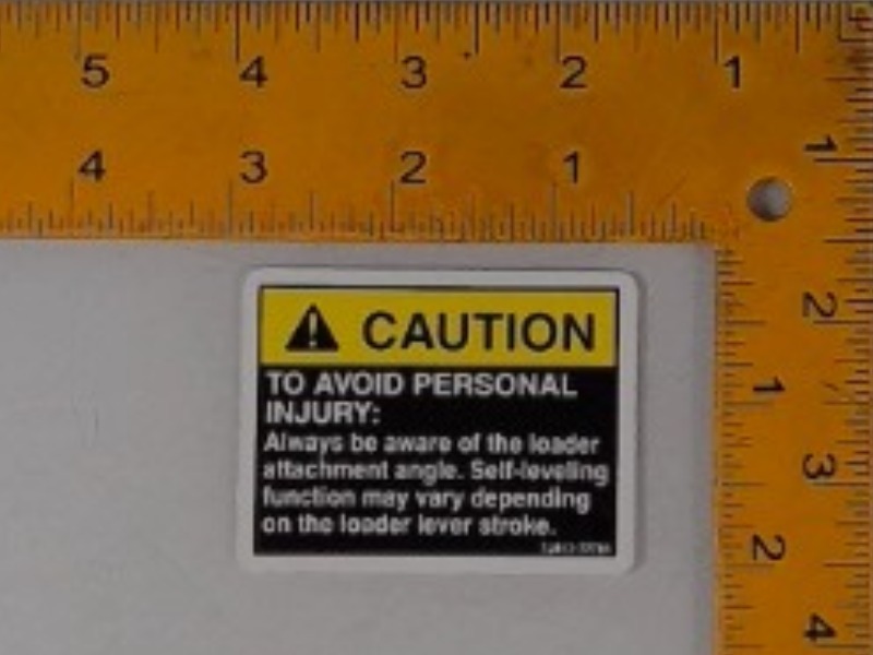 7J417-77780 Label for KUBOTA