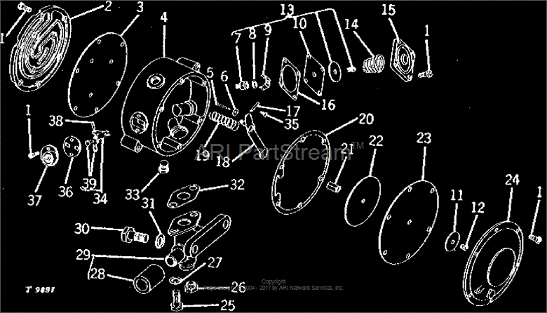 T10277 Clip for JOHN DEERE