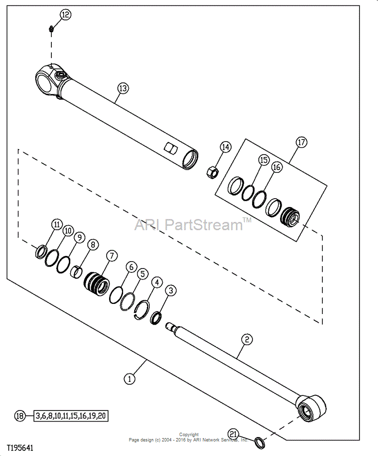 AH140072 Piston, Unitized for JOHN DEERE