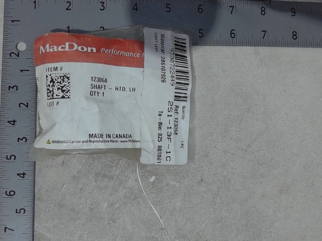 123068 MACDON Shaft
