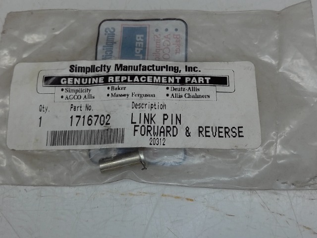 1716702 Link Pin for AGCO
