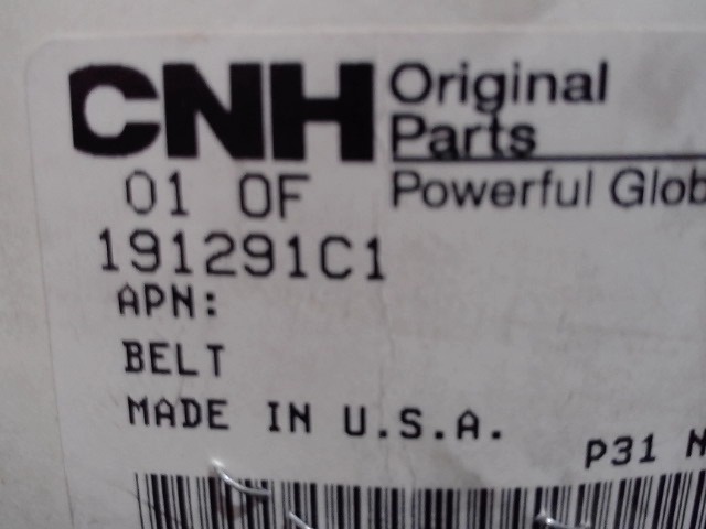 191291C1 Grain Tank Unloader Drive Belt For Ih Combine,