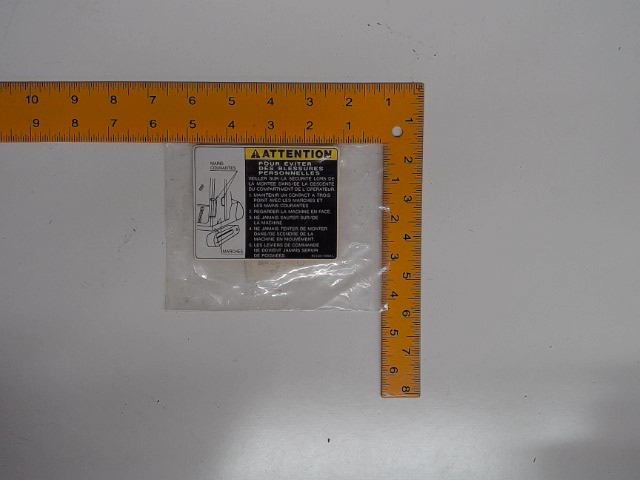 RC108-58680 Label for KUBOTA