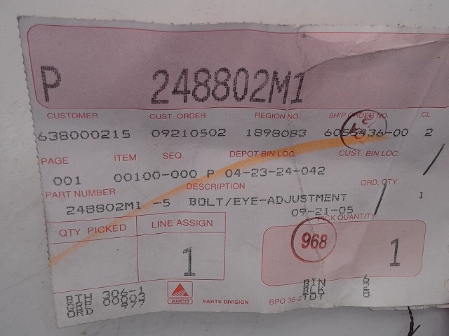 248802M1 Eyebolt for AGCO