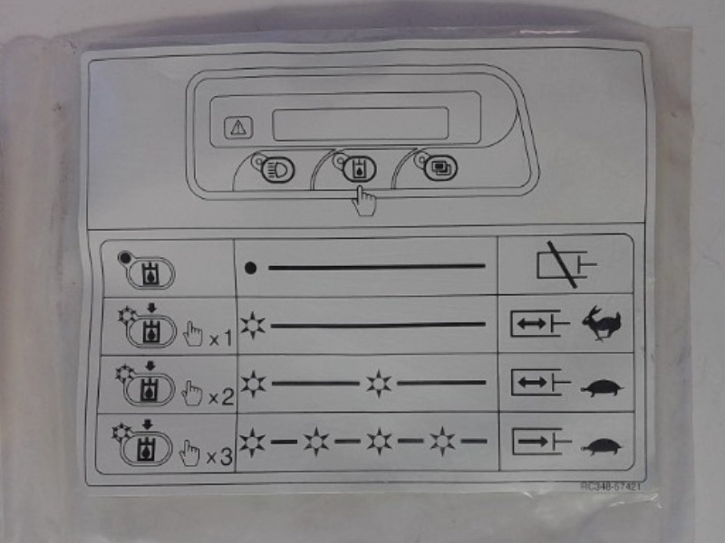 RC348-57420 Label for KUBOTA