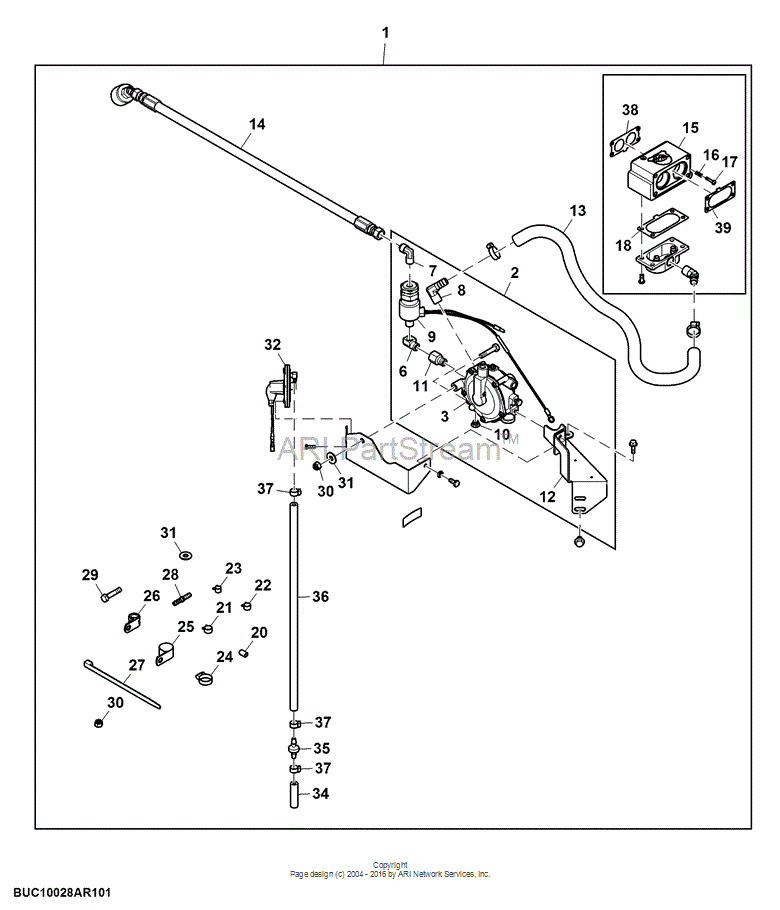 X216P-4 Threaded Nipple for JOHN DEERE