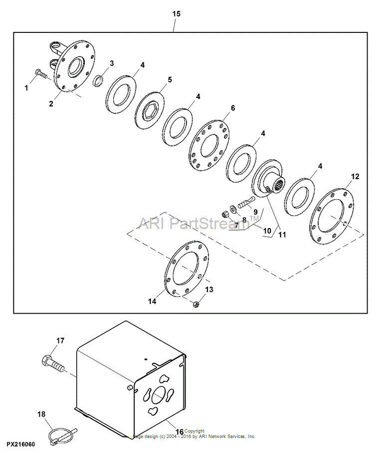 AW29903 21t Hub for JOHN DEERE