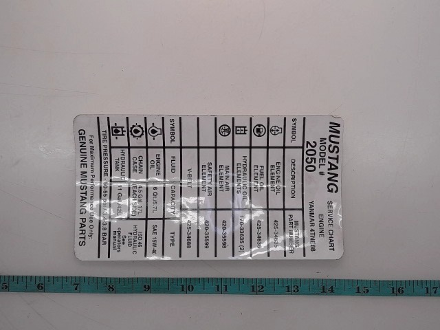 420-35934 Decal for GEHL MANITOU
