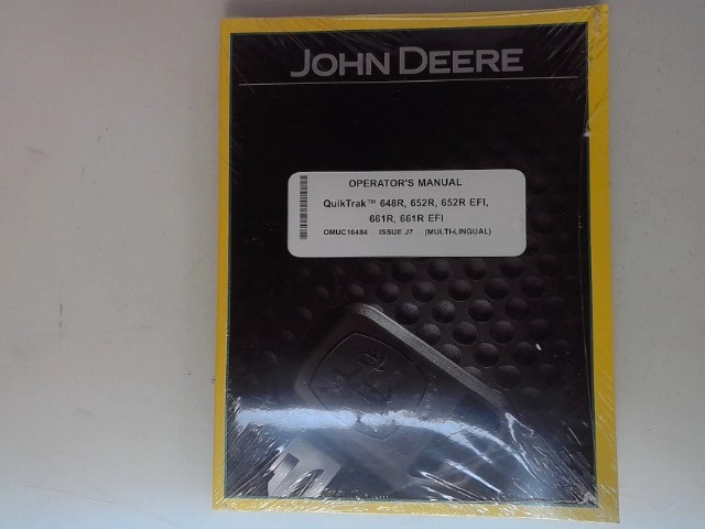 OMUC16484 Operators Manua for JOHN DEERE
