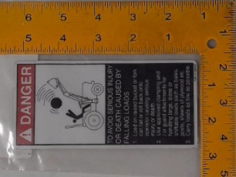7J417-56430 Label for KUBOTA