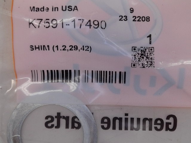 K7591-17490 Shim for KUBOTA
