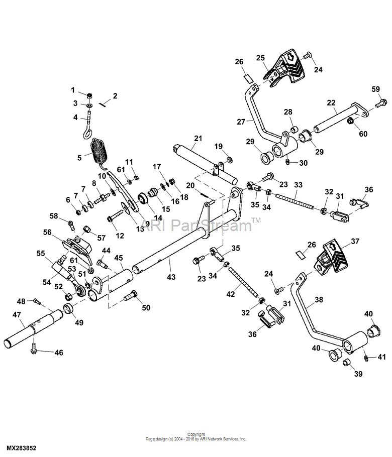 LVU17749 Spring for JOHN DEERE