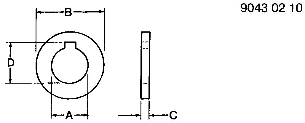 L4622T Washer ,knuckle Dust Seal for JOHN DEERE