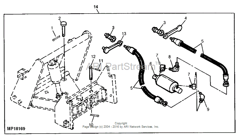 X2103-2-5 Fitting for JOHN DEERE