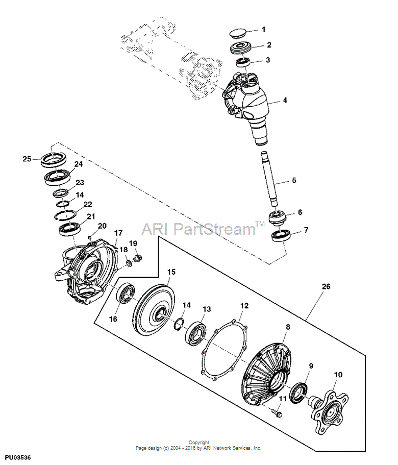 MIU801706 Gasket for JOHN DEERE