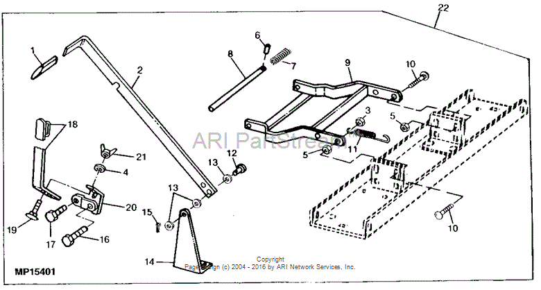 M75989 Rod for JOHN DEERE