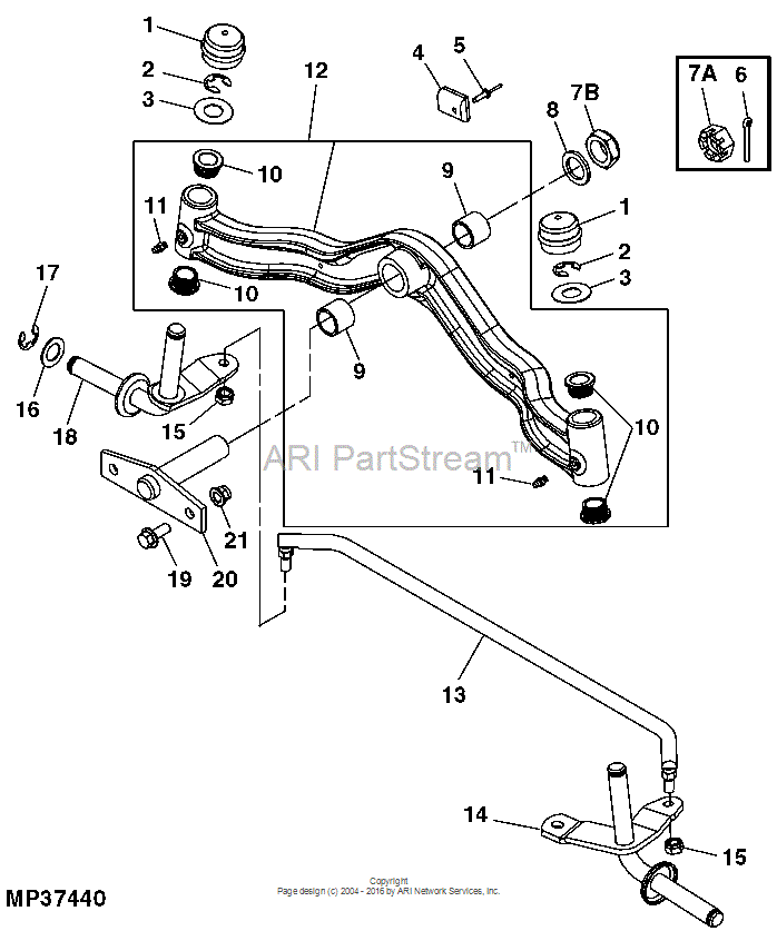 AM133802 Shaft for JOHN DEERE
