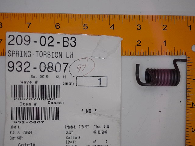 932-0807 Spring for CUB CADET