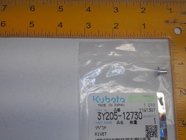 3Y205-12730 Rivet for KUBOTA