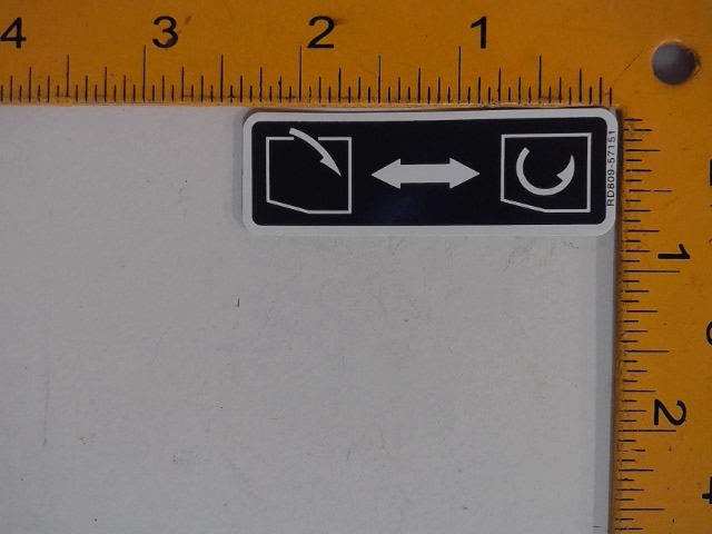 RD809-57150 Label for KUBOTA