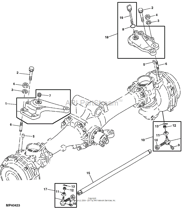 AM878075 Tie Rod for JOHN DEERE