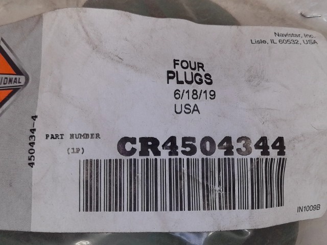 CR450434-4 Plug,green Rubb