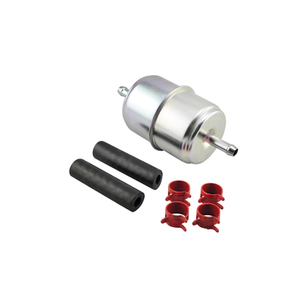BF833-K2 BALDWIN In-line Fuel Filter With Clamps And Hoses