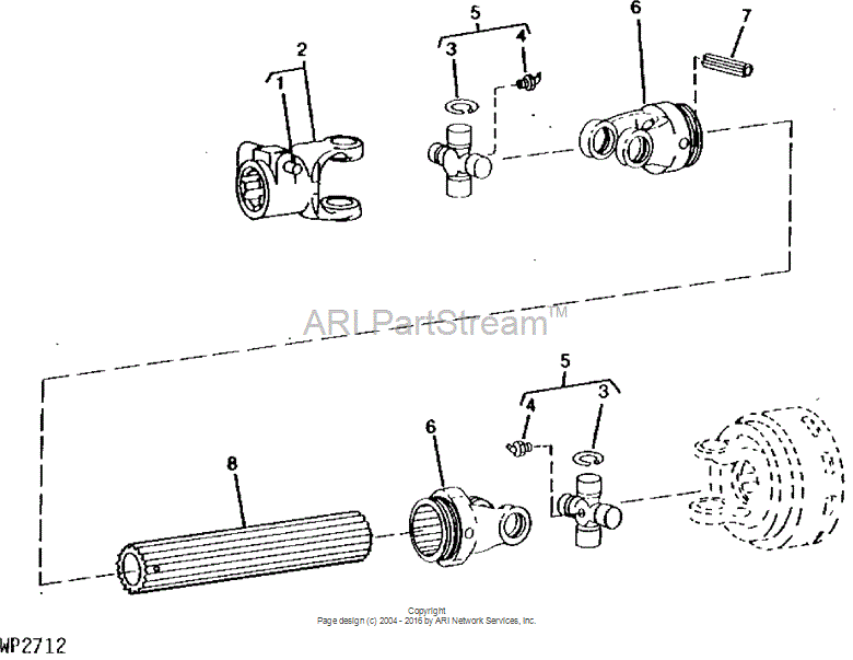 W42103 JOHN DEERE Yoke