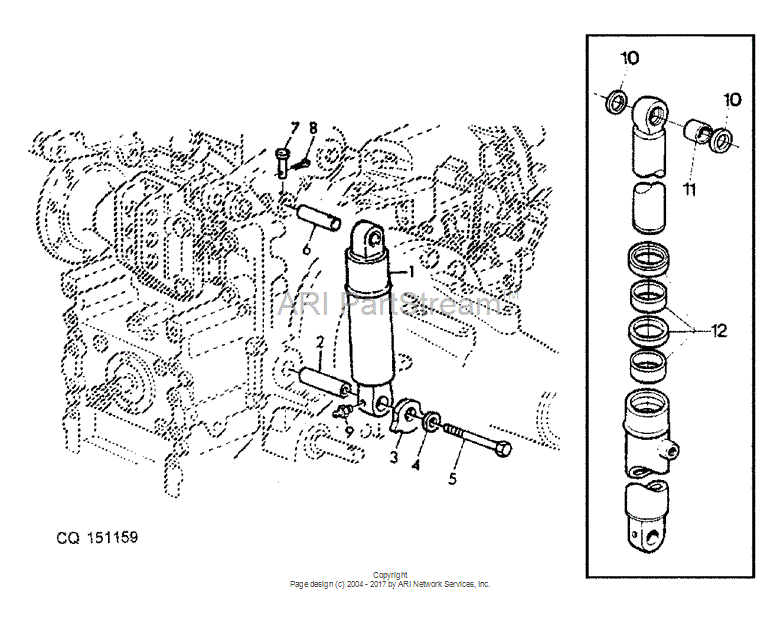 H148011 Ring for JOHN DEERE